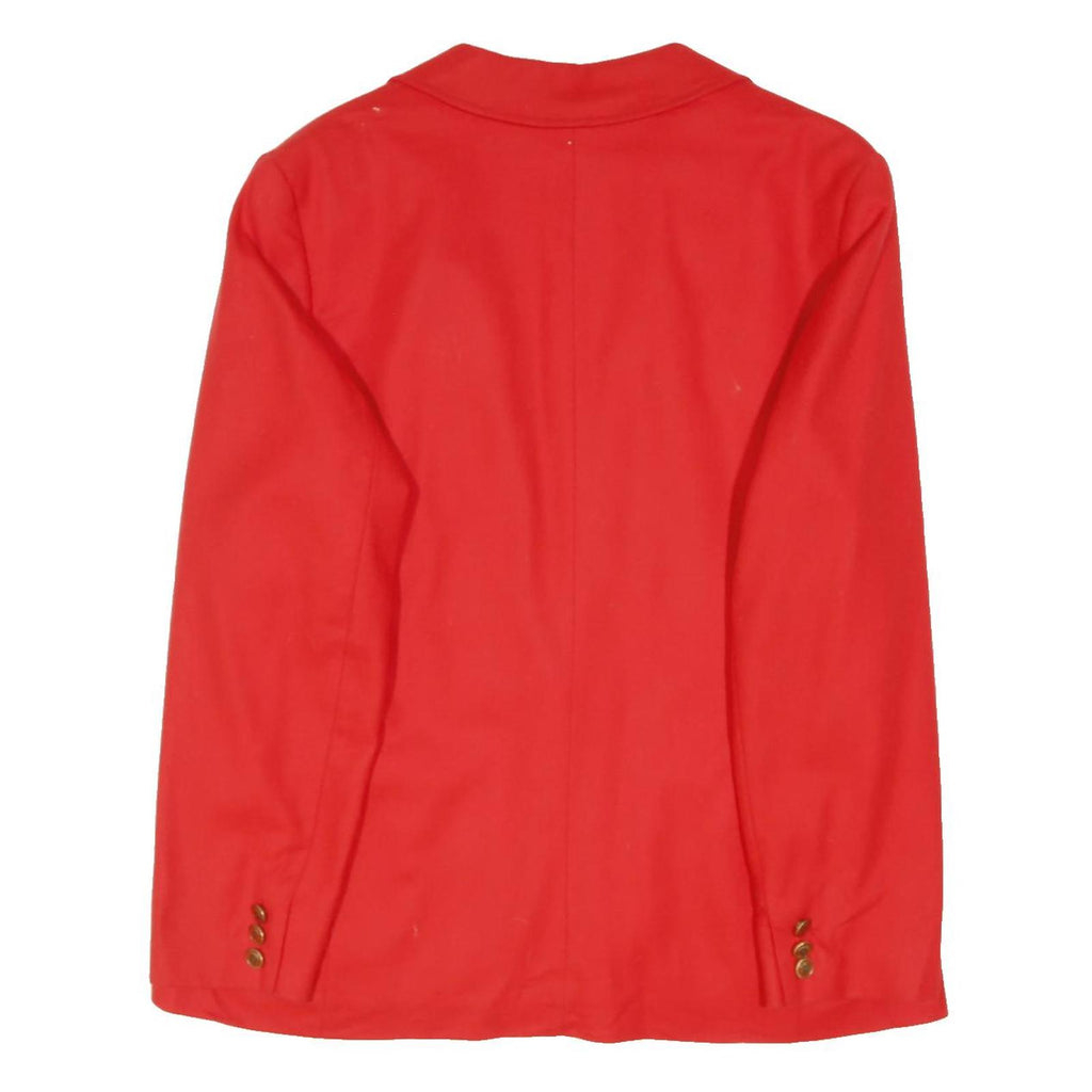PENDLETON Womens Red Wool Blazer Jacket L Classic Tailored Button Closure