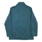 JACK WOLFSKIN Womens Blue Jacket M Polyester Blend Zip Outdoor Casual Fleece