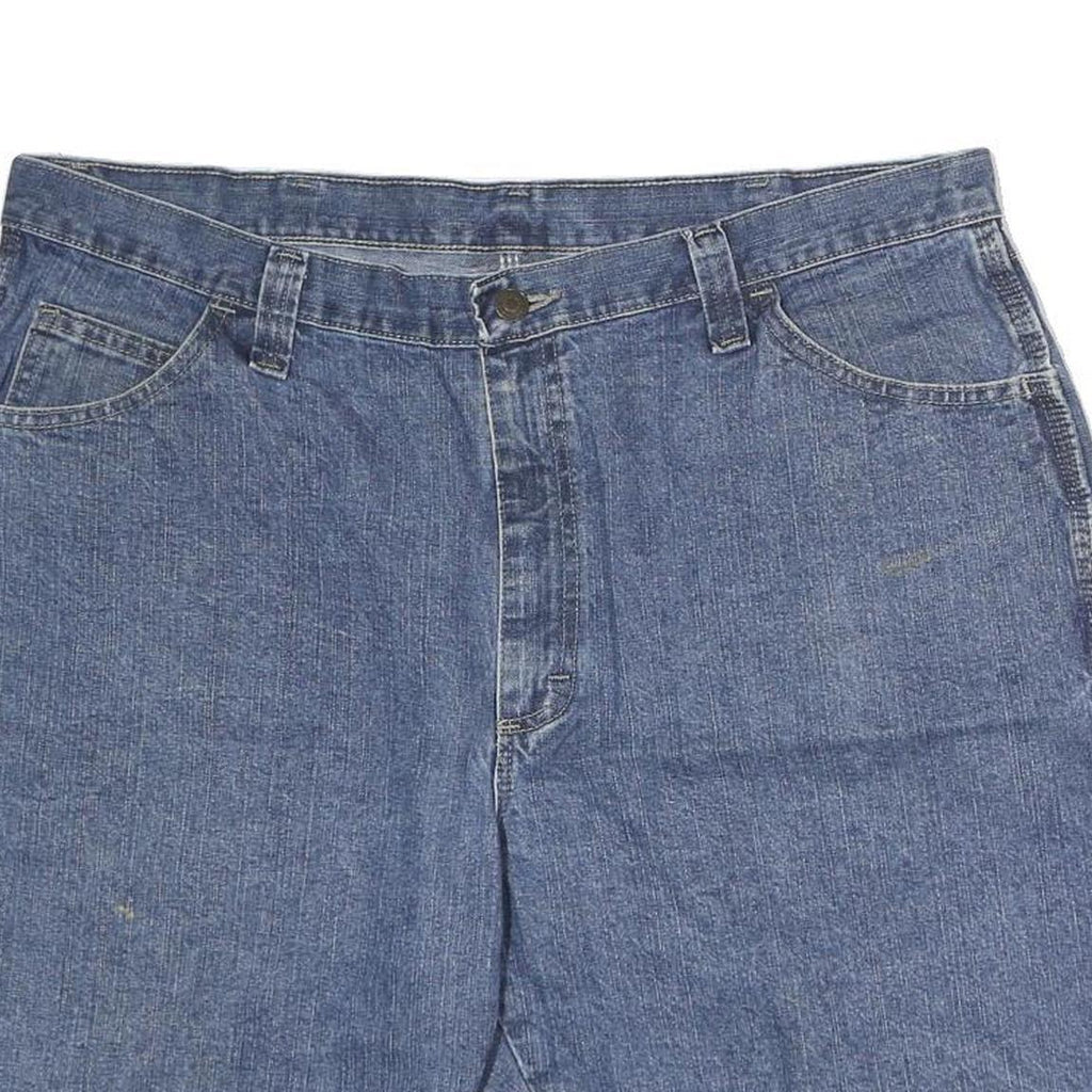 WRANGLER Mens Denim Blue Carpenter Shorts XL W40 Casual Cotton Workwear