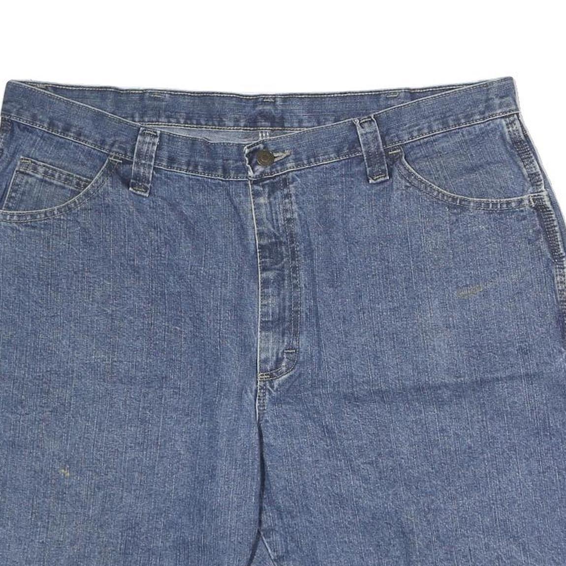 WRANGLER Mens Denim Blue Carpenter Shorts XL W40 Casual Cotton Workwear