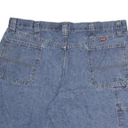 WRANGLER Mens Denim Blue Carpenter Shorts XL W40 Casual Cotton Workwear