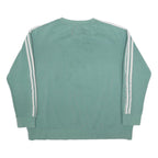 ADIDAS Womens Green Sweatshirt Crew Neck UK 16 Cotton Blend Casual