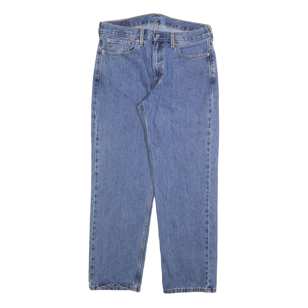 LEVI'S 550 Straight Mens Jeans Blue Relaxed Straight Denim Medium W33 L29 Zip