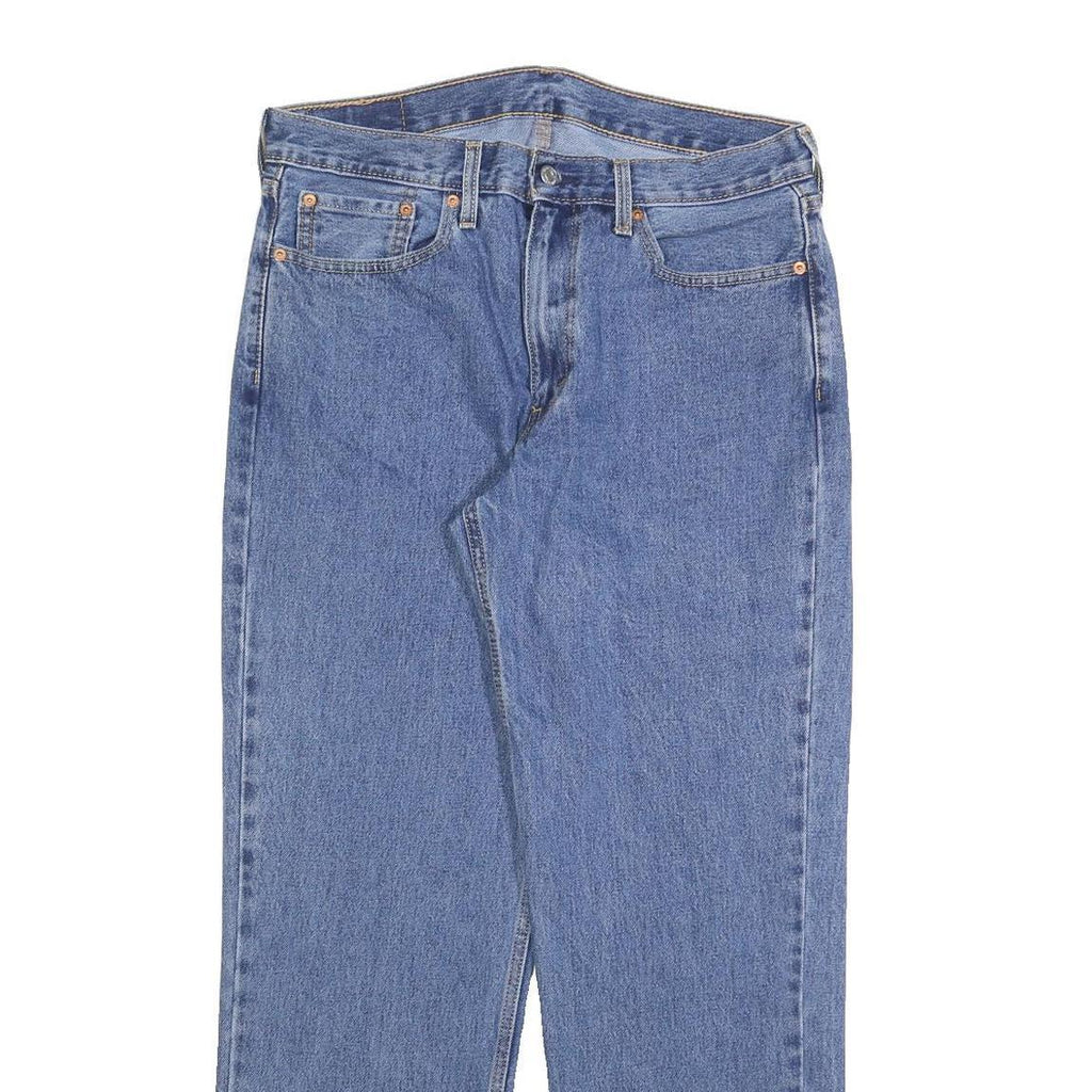 LEVI'S 550 Straight Mens Jeans Blue Relaxed Straight Denim Medium W33 L29 Zip