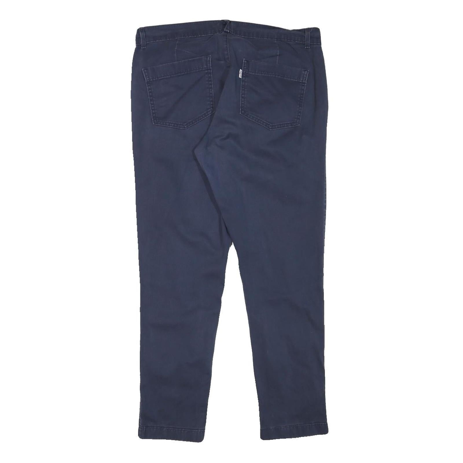 LEVI'S Mens Cotton Blend Blue Slim Slim Leg Trousers W32 L27 Casual Comfort