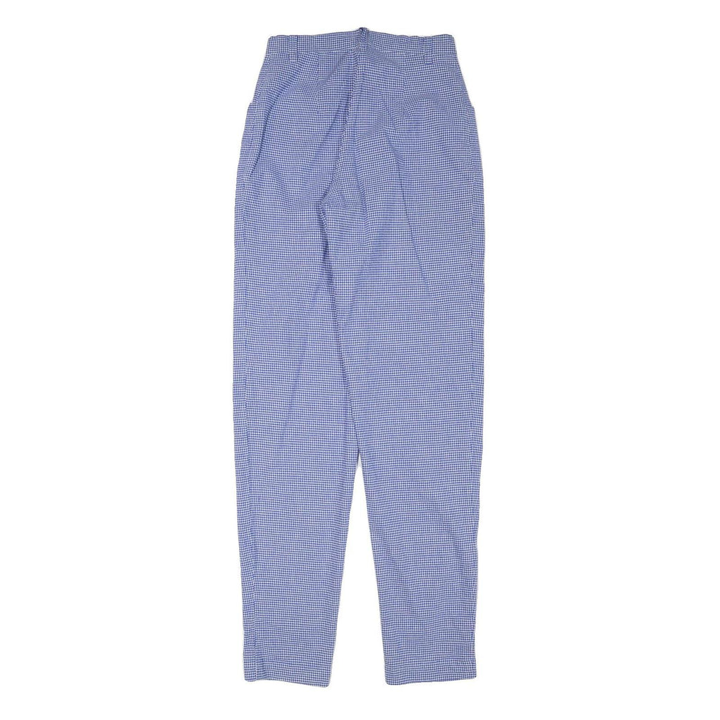 RED GREEN Womens Cotton Blend Blue Relaxed Straight Trousers W24 L31