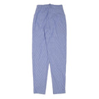 RED GREEN Womens Cotton Blend Blue Relaxed Straight Trousers W24 L31