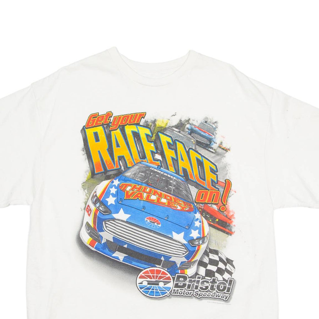 Bristol Motor Speedway Mens T-Shirt White USA L