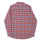 WRANGLER Mens Red & White Checked Shirt Cotton Blend S Casual Button-Up
