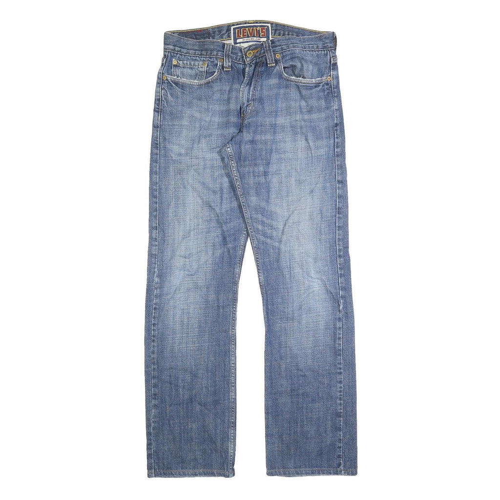 LEVI'S 514 Classic Mens Jeans Blue Classic Straight Denim Medium W34 L32 Zip
