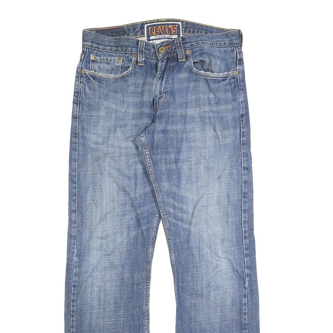 LEVI'S 514 Classic Mens Jeans Blue Classic Straight Denim Medium W34 L32 Zip