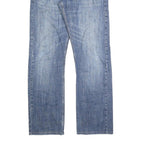 LEVI'S 514 Classic Mens Jeans Blue Classic Straight Denim Medium W34 L32 Zip