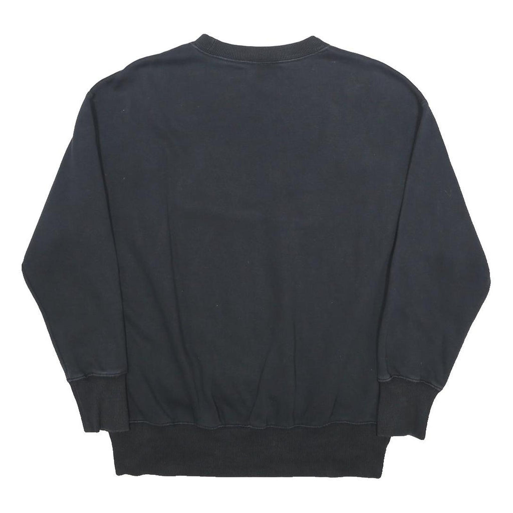 NIKE Womens Black Crew Neck XS Sweatshirt Cotton Blend Pullover Casual