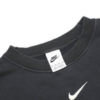 NIKE Womens Black Crew Neck XS Sweatshirt Cotton Blend Pullover Casual