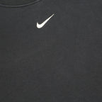 NIKE Womens Black Crew Neck XS Sweatshirt Cotton Blend Pullover Casual