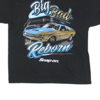 GILDAN Mens Black Big Bad And Reborn Graphic T-Shirt XL Crew Neck Short Sleeve