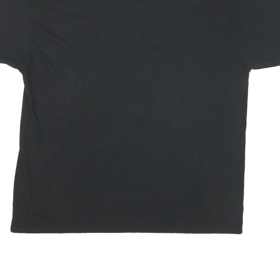 GILDAN Mens Black Big Bad And Reborn Graphic T-Shirt XL Crew Neck Short Sleeve