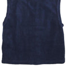 NAUTICA Mens Navy & Yellow Sleeveless Zip Polyester Fleece Jacket M Casual