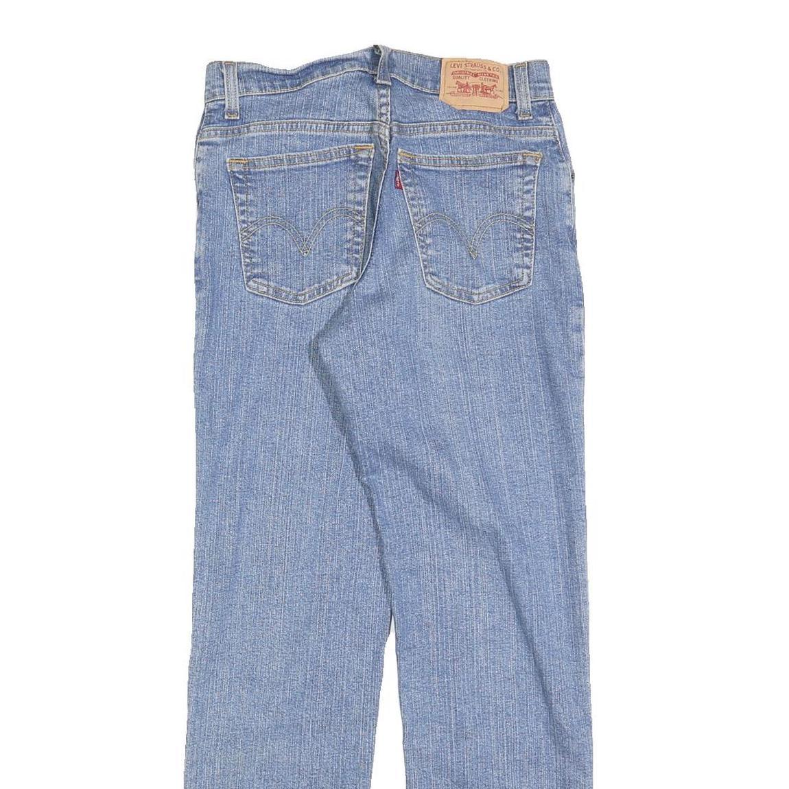 LEVI'S 550 Straight Womens Jeans Blue Relaxed Straight Denim Medium W27 L30 Zip