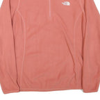 THE NORTH FACE Womens Pink Plain Pullover Polyester Blend Crew Neck Jumper L
