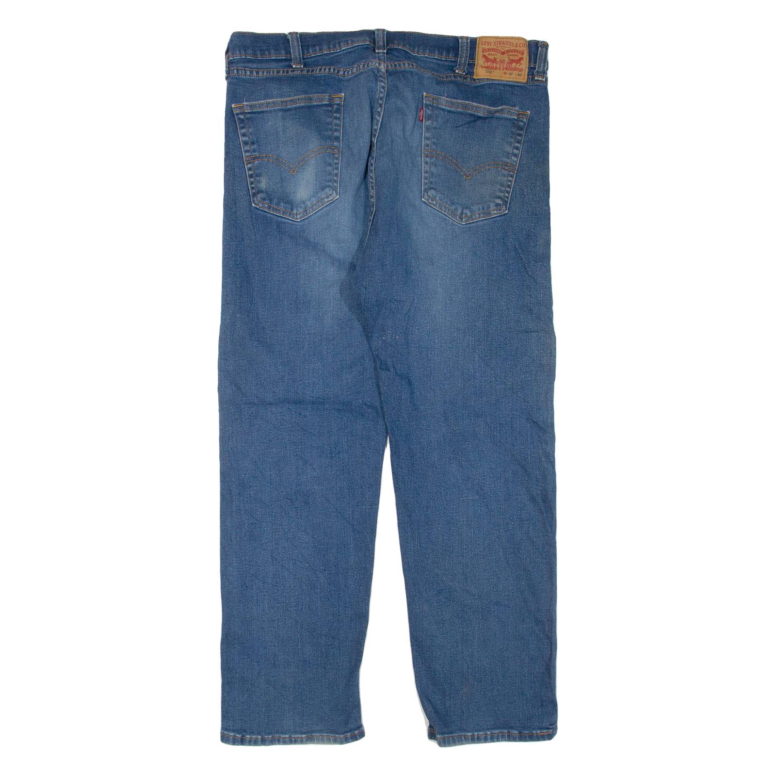 LEVI'S 505 Jeans Mens Blue Regular Straight Stone Wash W40 L30