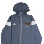 ADIDAS KSU Club Sports Officer Mens Rain Jacket Grey USA Hooded L