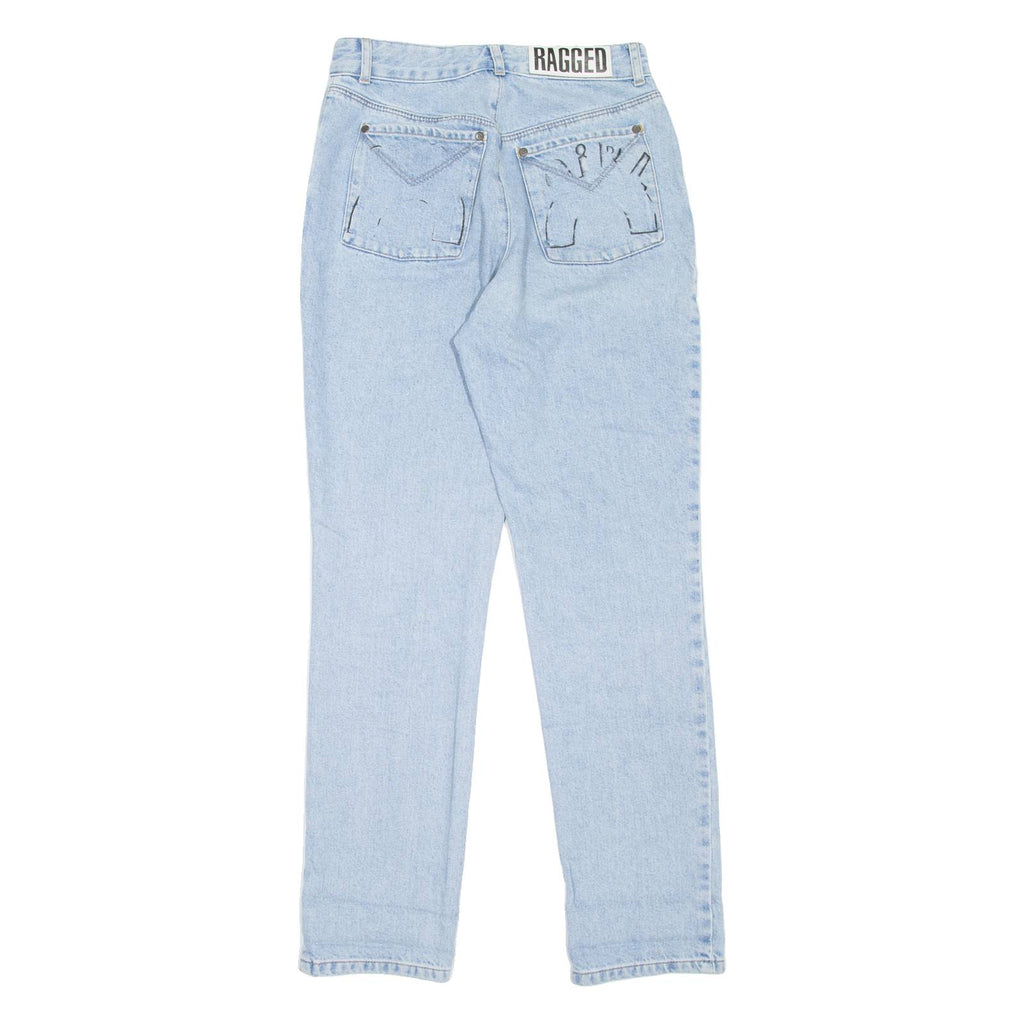 THE RAGGED PRIEST Womens Jeans Blue Regular Mom W27 L30