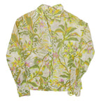 Womens Shirt Green Floral Long Sleeve XS