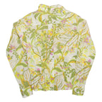 Womens Shirt Green Floral Long Sleeve XS