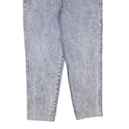 Womens Regular Fit Blue Denim Rinse Jeans W32 L27 Cotton Blend Zip Pockets