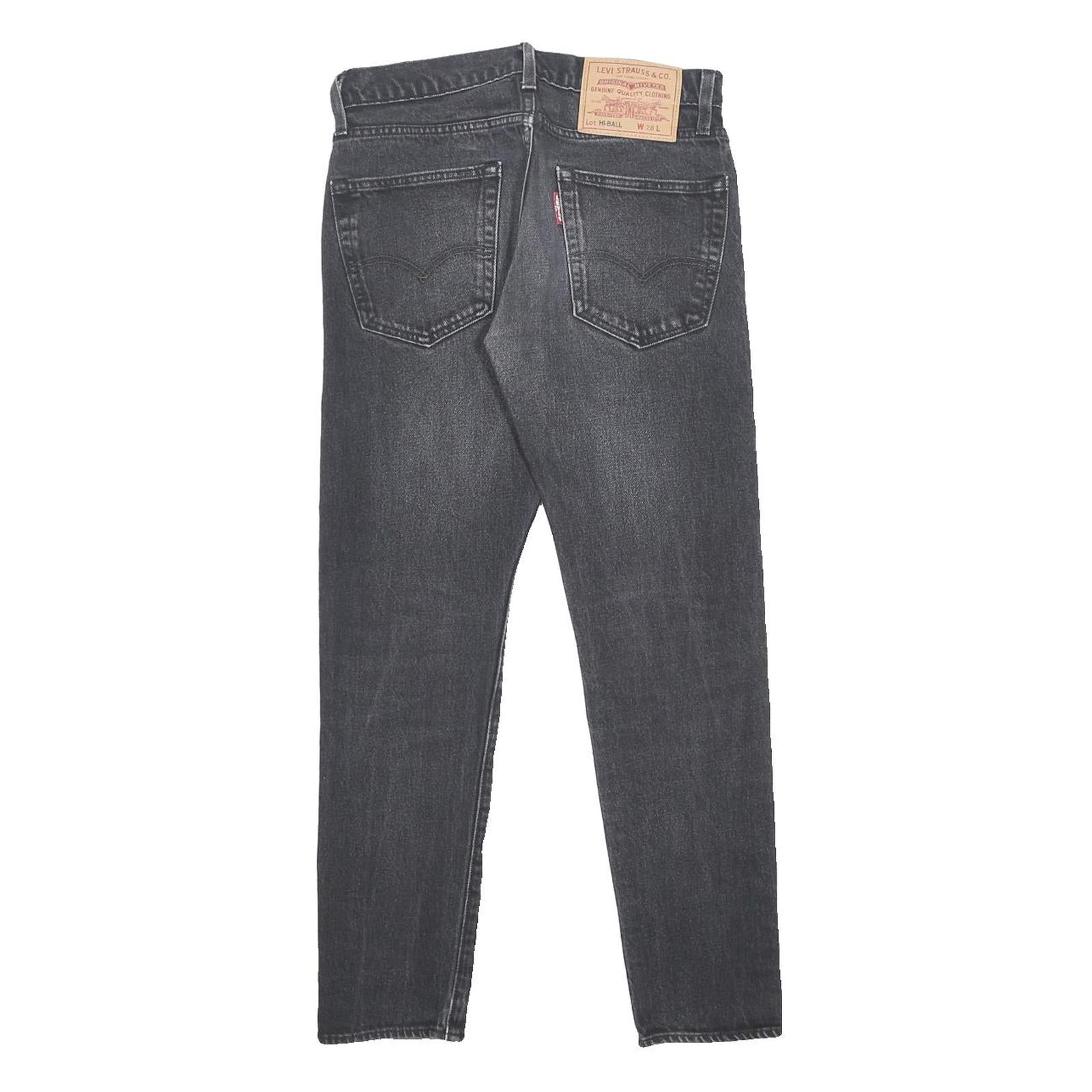 LEVI'S Hi-Ball Big E Mens Jeans Black Slim Skinny Denim W28 L28 Authentic Skinny