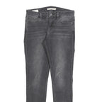 LEVI'S 711 Big E Womens Jeans Black Slim Skinny Denim Medium W26 L30 Stretch