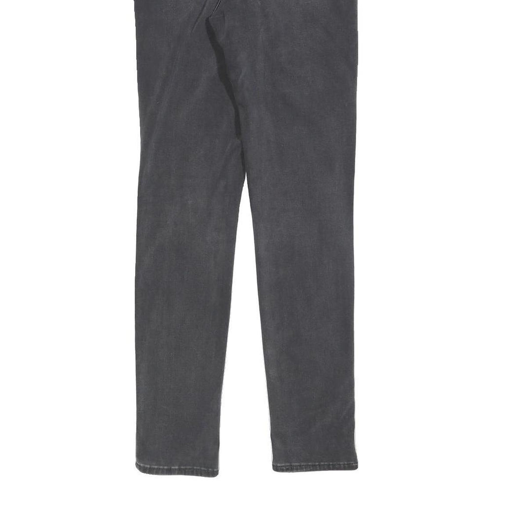 LEVI'S 711 Big E Womens Jeans Black Slim Skinny Denim Medium W26 L30 Stretch