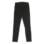 LEVI'S Womens Black Regular Skinny Denim Raw W26 L27 Slim Fit Stretch Jeans