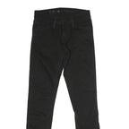 LEVI'S Womens Black Regular Skinny Denim Raw W26 L27 Slim Fit Stretch Jeans