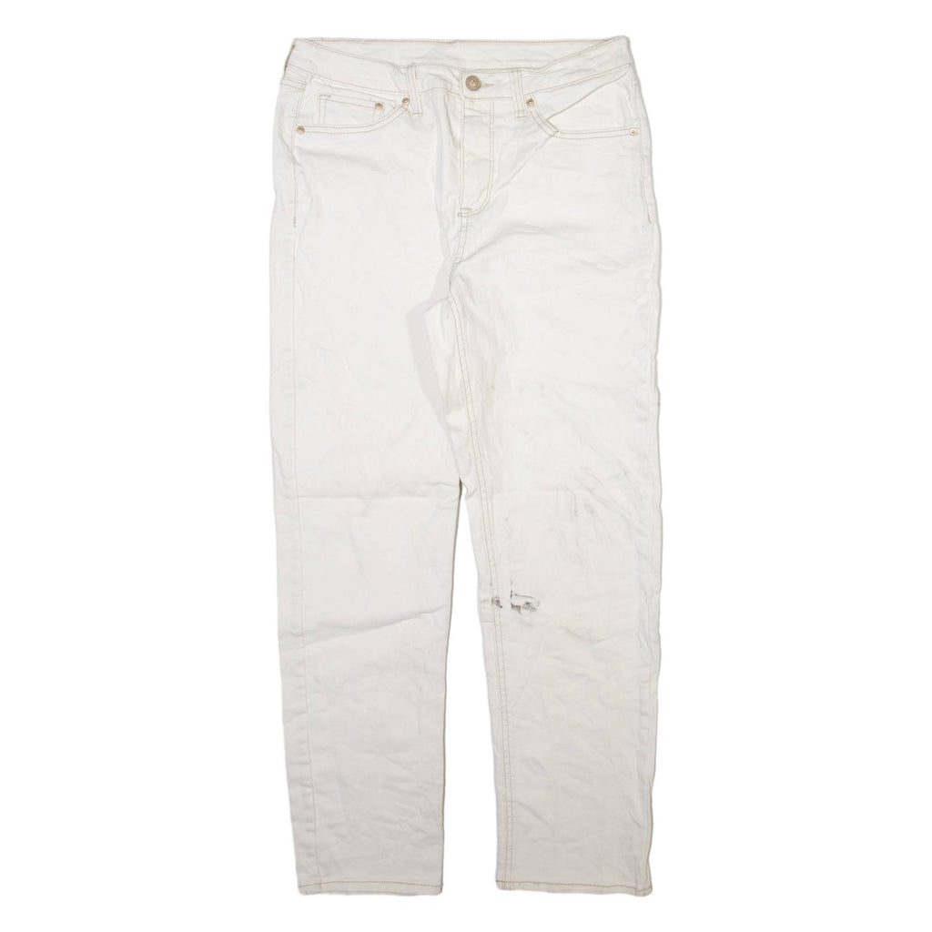 SEVEN7 Womens Jeans White Regular Straight W31 L28