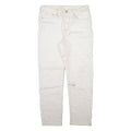 SEVEN7 Womens Jeans White Regular Straight W31 L28