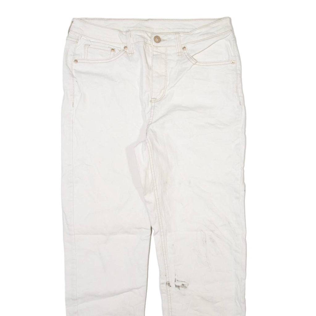 SEVEN7 Womens Jeans White Regular Straight W31 L28