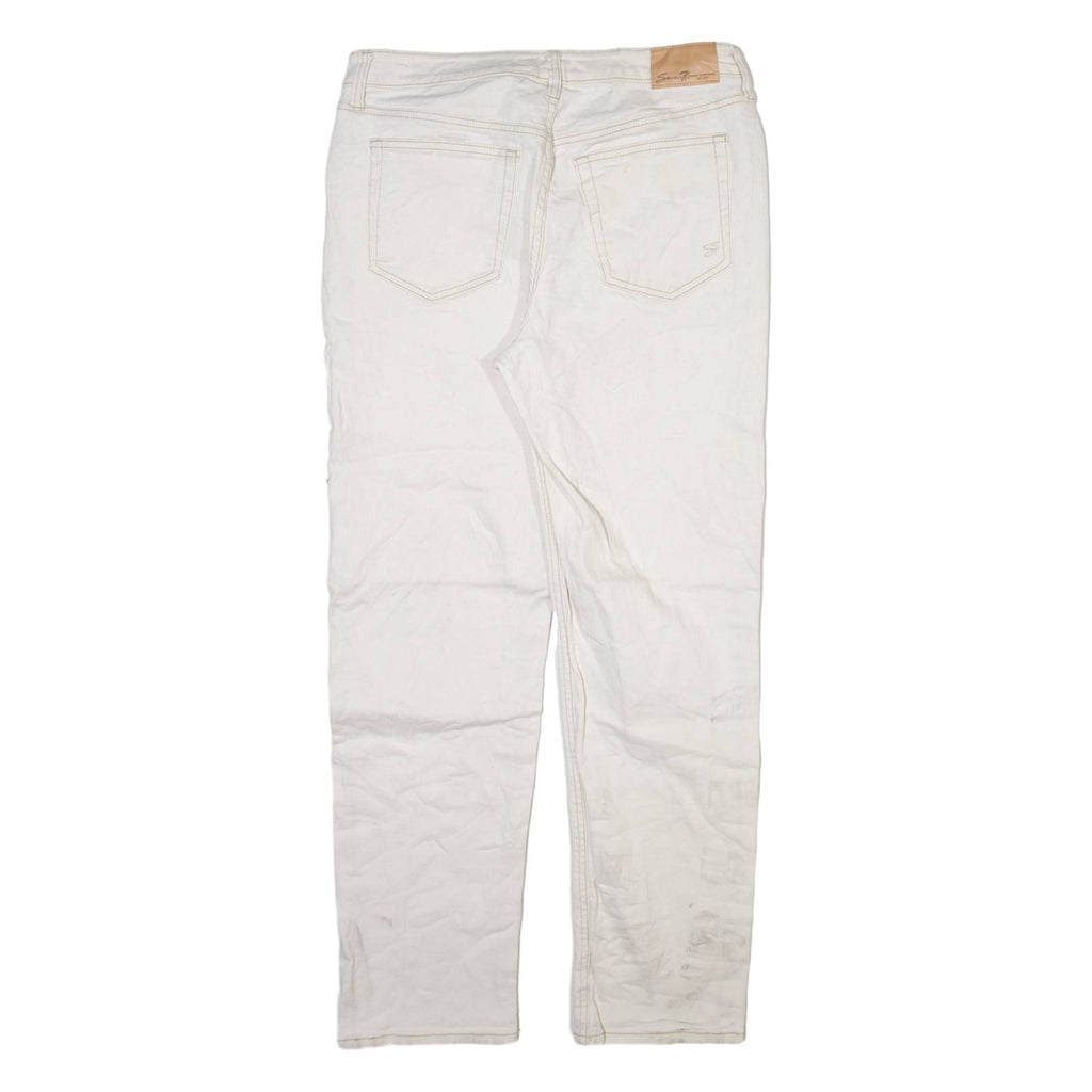 SEVEN7 Womens Jeans White Regular Straight W31 L28