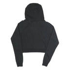 NIKE Womens Black Hoodie S Cotton Blend Pullover Logo Sweatshirt