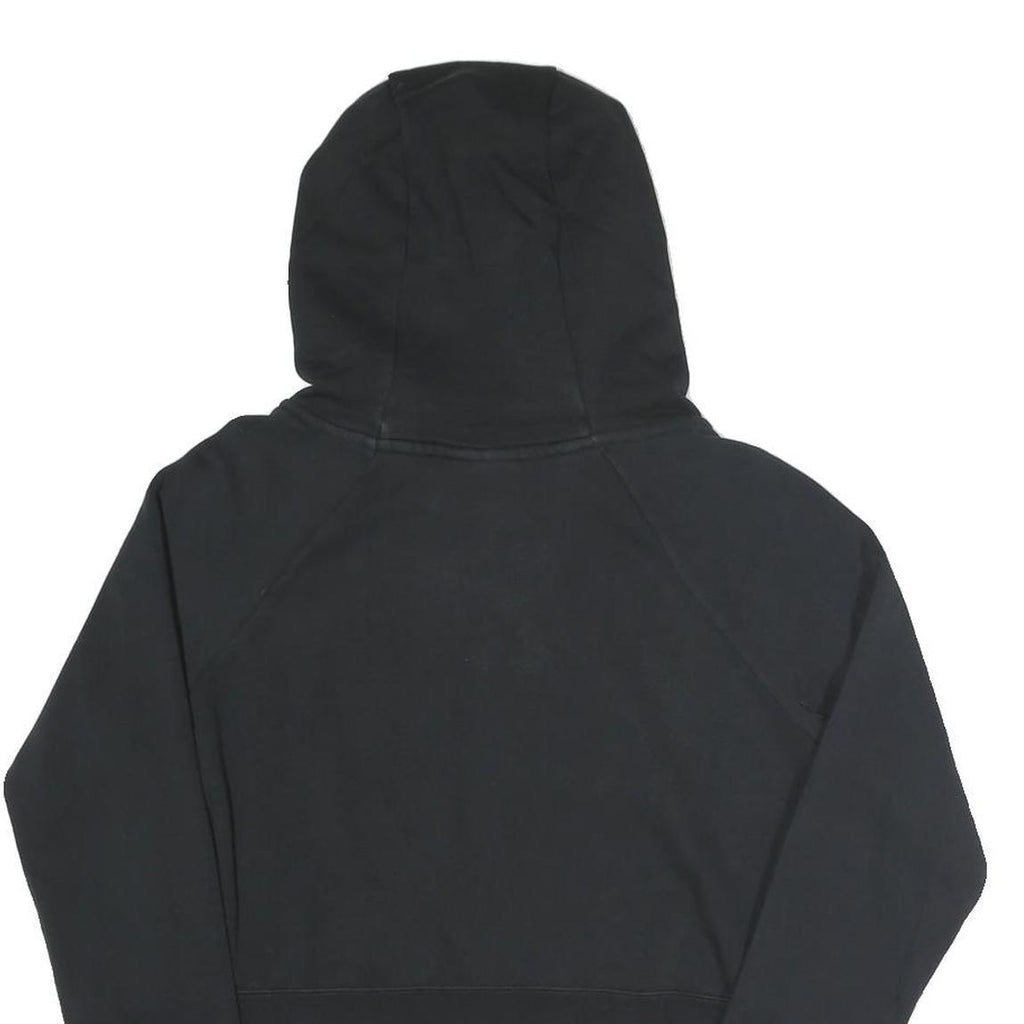 NIKE Womens Black Hoodie S Cotton Blend Pullover Logo Sweatshirt