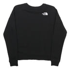 THE NORTH FACE Womens Black Logo Crew Neck XS Cotton Blend Sweatshirt