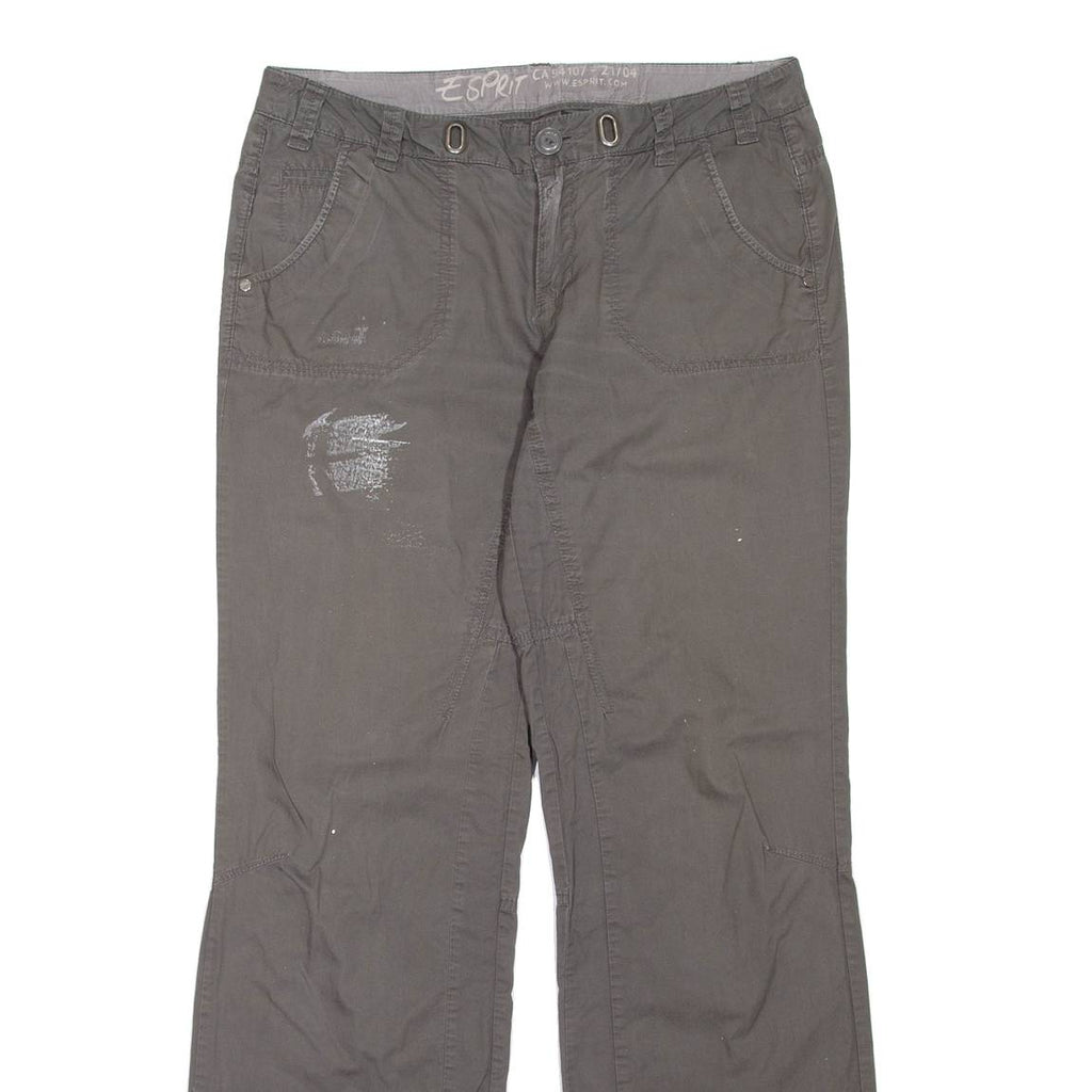 ESPRIT Womens Trousers Grey Regular Straight W32 L31