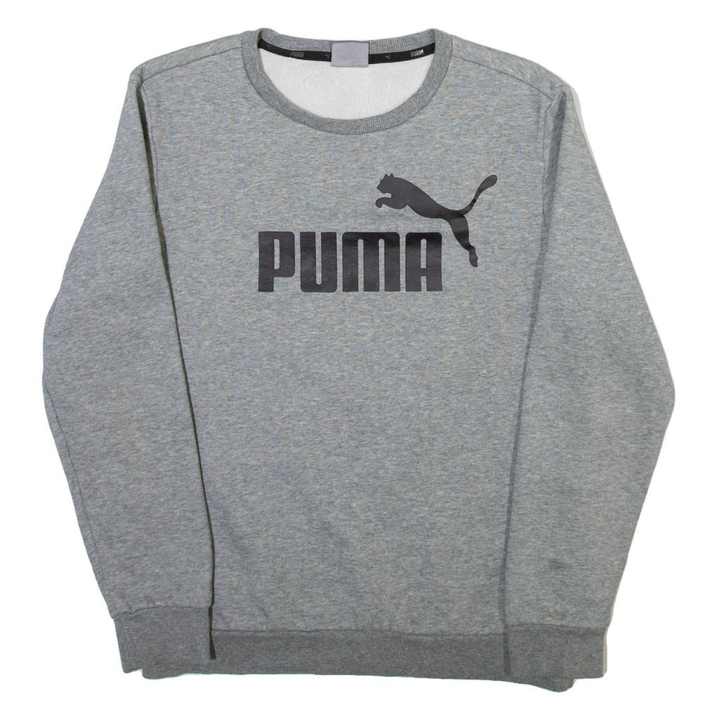 PUMA Mens Sweatshirt Grey Crew Neck S
