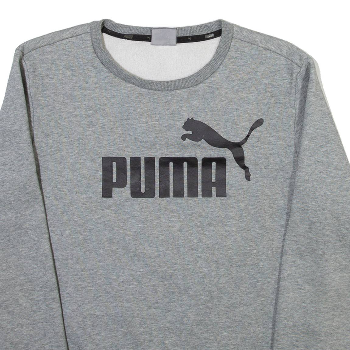 PUMA Mens Sweatshirt Grey Crew Neck S