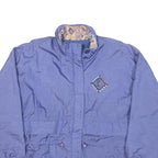 GEMINI SPORT Womens Purple Zip Jacket UK 10 Polyester Plain Lightweight Casual