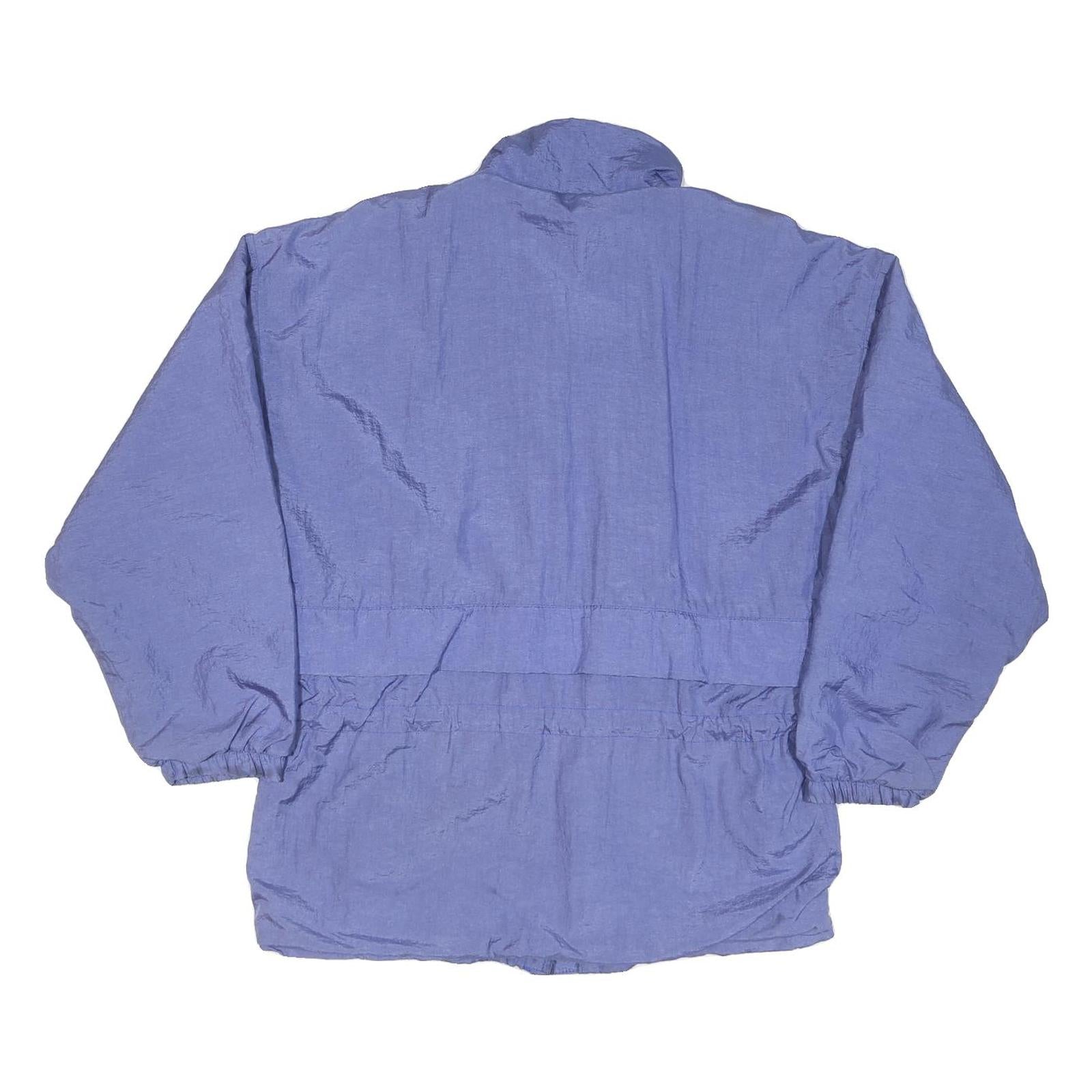 GEMINI SPORT Womens Purple Zip Jacket UK 10 Polyester Plain Lightweight Casual