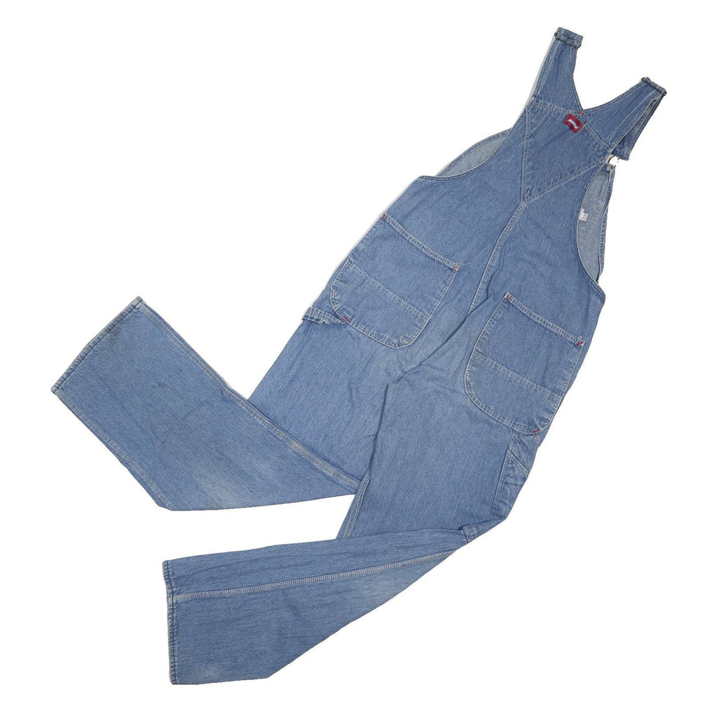 DICKIES Mens Blue Cotton Denim Dungarees Regular Fit M W34 L33 Workwear