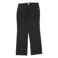 CALVIN KLEIN JEANS Womens Black Regular Straight Denim Woven W30 L30 Zip Cotton