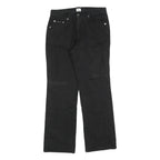 CALVIN KLEIN JEANS Womens Black Regular Straight Denim Woven W30 L30 Zip Cotton